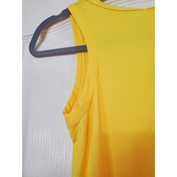 Bump Biddy Maternity Sunny Yellow Casual Stretchy Midi Dress NWT, Size Medium - Picture 9 of 10